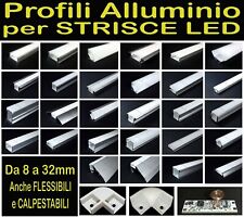 PROFILO ALLUMINIO per STRISCIA LED BARRA STRIP FLESSIBILI, CALPESTABILI, NEGOZI
