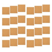  24 fogli di sughero adesivo: sottobicchieri fai da te, materiali per