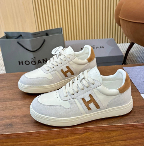 Hogan h327 uomo sneakers beige - hogan,