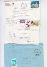 lotto affrancature anni 90 BUJE ISTRIA DA CHICAGO USA v tribunale airmail