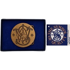 Fibbia cintura vintage ottone