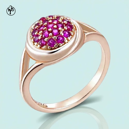 Anello placcato oro rosa 585