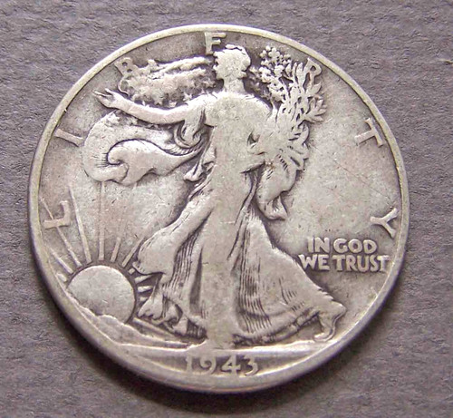 1943 mezzo dollaro - 1943-d, walking