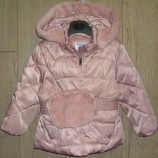 Cappotto imbottito foderato in pile rosa Mayoral bambina età 18-24 mesi