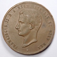 Regno delle Due Sicilie - Francesco II - 10 Tornesi 1859 - BB+