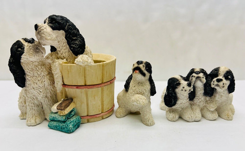 Set statuine cuccioli cani - set,