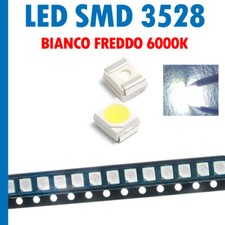 Led smd 3528 Plcc-2 Bianco ghiaccio ad alta luminosità 6000-6500K 7-8 LM STOCK