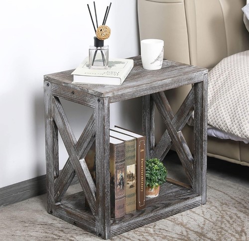 Mygift tavolino vintage grigio - vintage,
