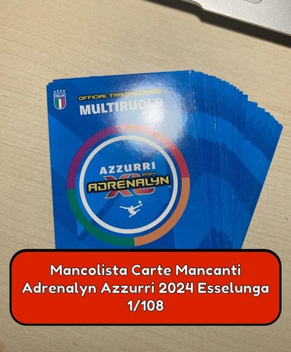 Carte azzurri adrenalyn - carte,