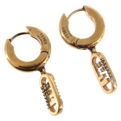 Orecchini fendi aurocra strass - fendi,