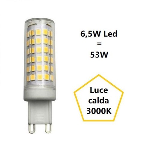 Lampadina led 5w luce - g9,