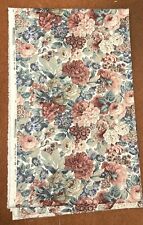 Enorme tessuto Sanderson vintage 1991 rosa e peonia lunghezza 180” x 54” immacolato