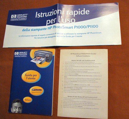 Vendo manuale originale - originale, hp