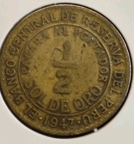 Perù sol oro 1947 in - sol,