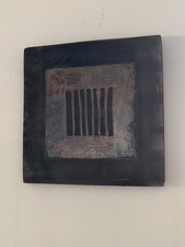 Formella ceramica Raku 30x30