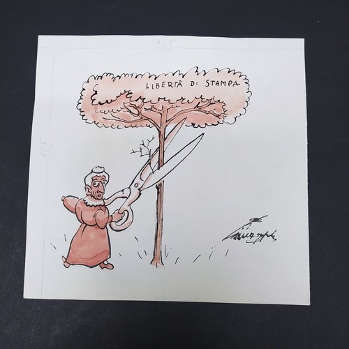 Disegno autografo originale - , di