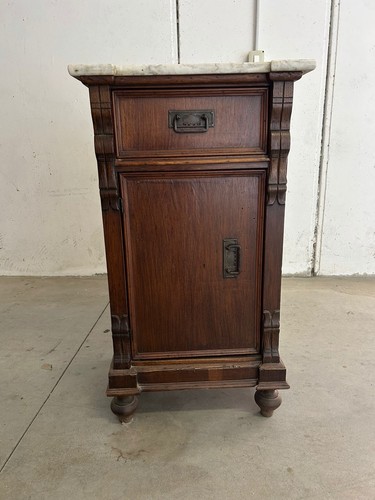Comodino legno con piano - , in