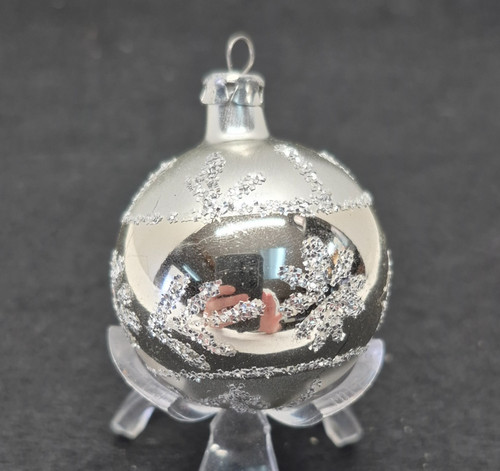 Fiocco neve argento - fiocco, glitter