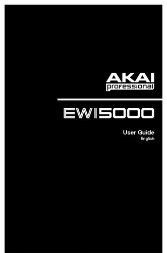 Akai ewi5000 manuale - akai,