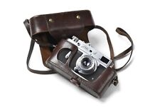 Zorki 4 + 1951 EARLY USSR RED "П" INDUSTAR-22 f3.5/50 M39 + Leather case