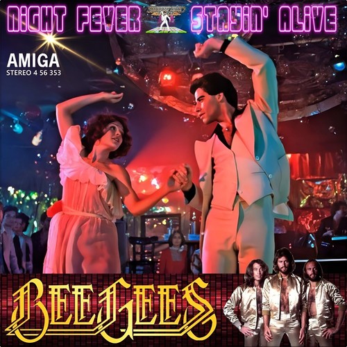 Bee gees stayin alive john - 7",