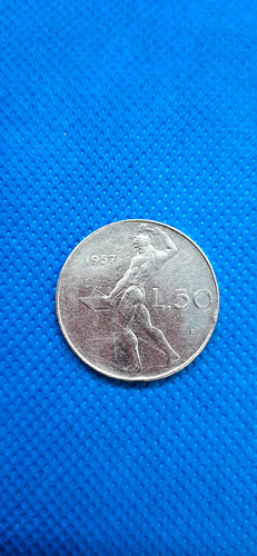 Moneta lire vulcano anno - moneta, 50