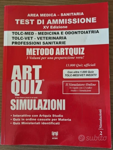 Art quiz simulazioni xv - art,