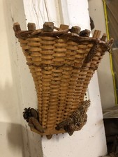 Piccola GERLA cesto vimini particolare fatto a mano