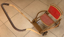 ANTICO GIOCATTOLO IN LATTA-PASSEGGINO CARROZZINA BAMBOLA-