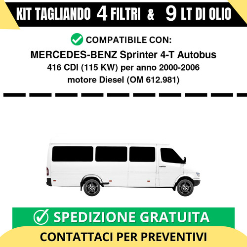Tagliando per mercedes benz - per, mercedes-benz