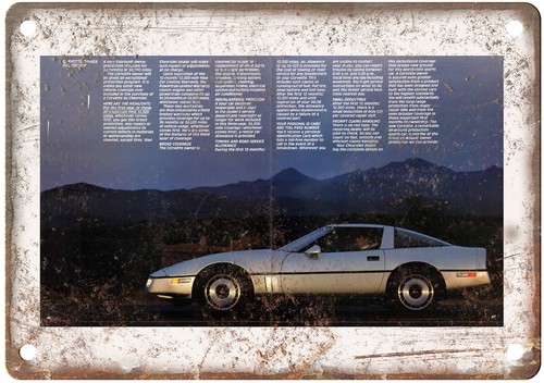 Insegna vintage 1984 chevrolet - insegna,