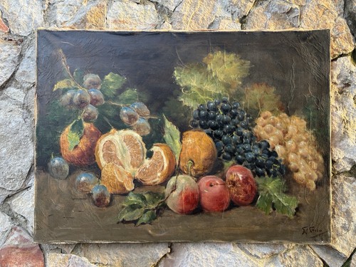 Quadro antico natura morta - -natura, morta-