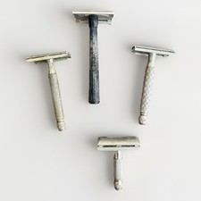 Lot 4 Vintage Gillette Double