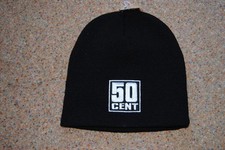 Cappello Beanie Ski Con Logo Ricamato 50 CENT BNWT RAP GET RICH CURTIS MASSACRE