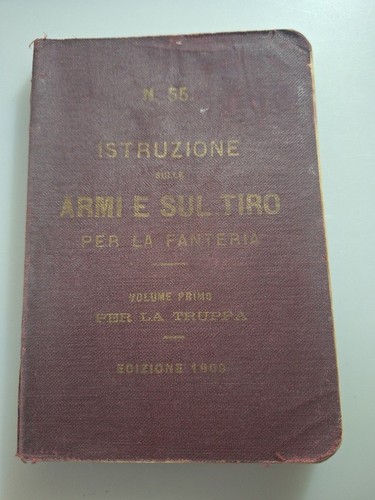 Raro manuale regio - regio, esercito
