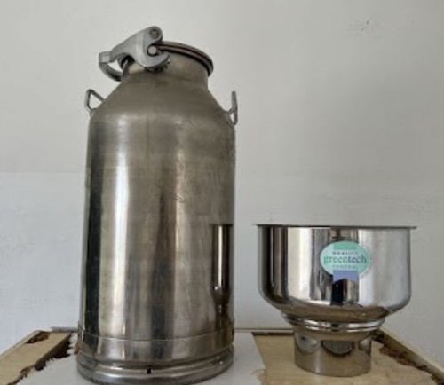 Bidone inox litri greentech - bidone,