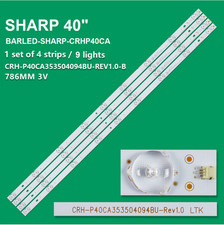 KIT 4 BARRE STRIP 9LED TV