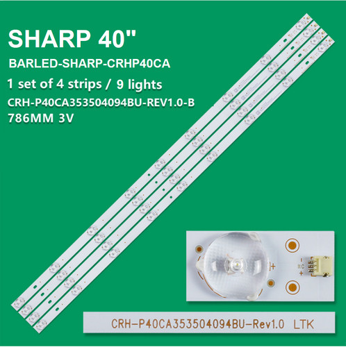 Kit barre strip 9led tv - 4,