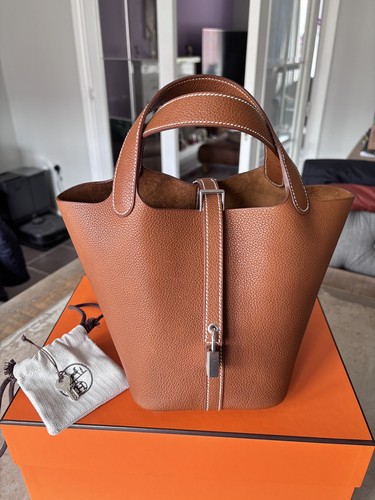 Hermes picotin fauve - fauve, phw