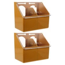  2 Pcs Mangiatoia Per Gabbia