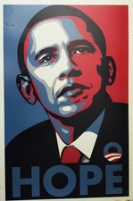 Shepard Fairey HOPE Obama 2008