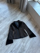 Giacca Blazer Jacquard Velluto Marrone Tiziano Mazzilli Gypsy Couture Made in Italy