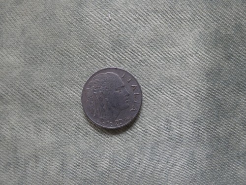 Moneta lira cent vittorio - moneta,