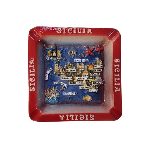 Posacenere sicilia ceramica - posacenere, in