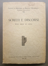 BENITO MUSSOLINI Scritti e