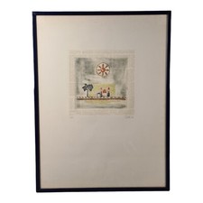 Marc Antoine LOUTTRE (Paris 1926 2012) Quadro Opera INCISIONE ACQUAFORTE Colori