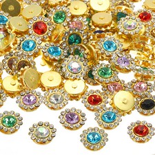 12mm Cucire Strass, 100 Pezzi