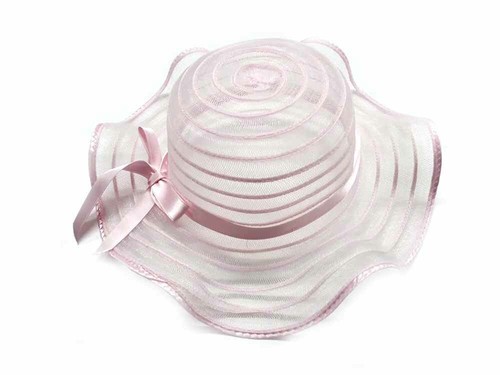 Cappello rosa falda onda - cappello,