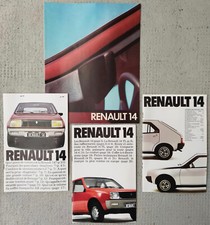 -- 4 CATALOGUES RENAULT 14  --