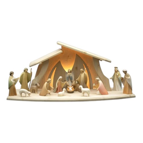 Presepe legno con - presepe,
